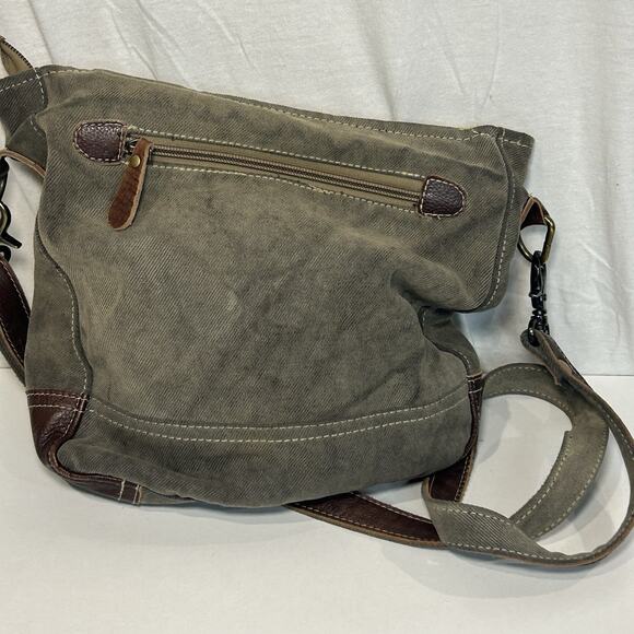 Myra Bags Womens Freaky Upcycled Materials Shoulder Bag Crossbody - Picture 2 of 11